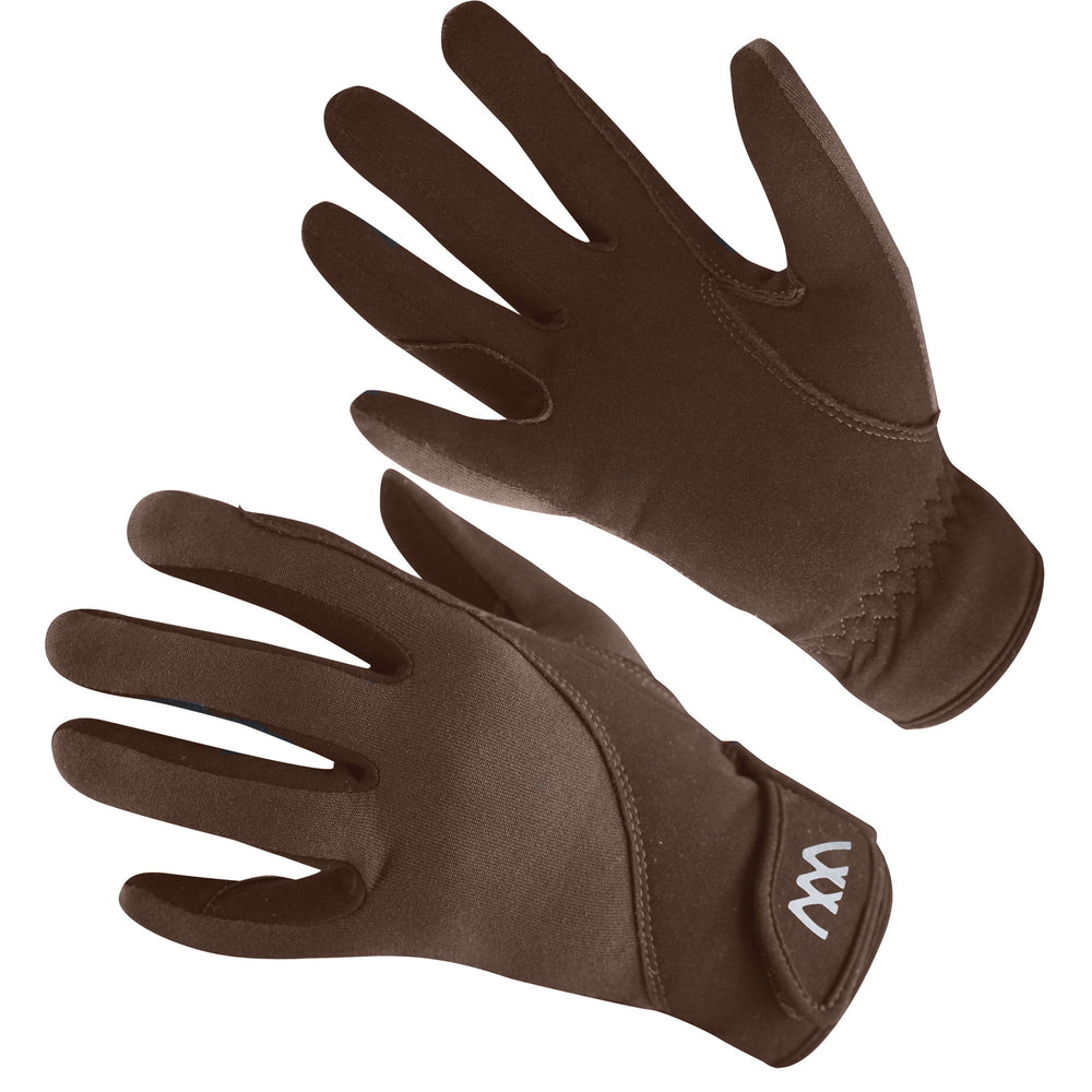Woof Wear Precision Thermal Riding Gloves in Brown#Brown