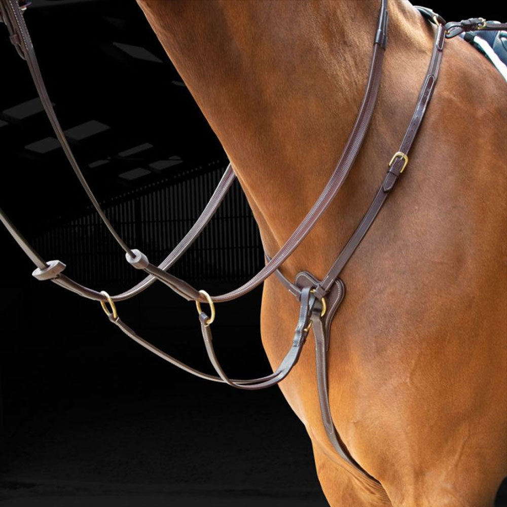 The Shires Three Point Breastplate in Brown#Brown