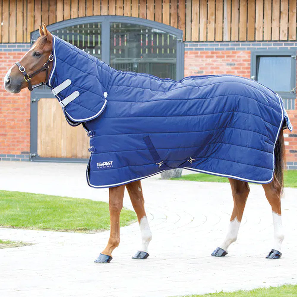 The Shires Tempest 200g Combo Stable Rug in Navy#Navy