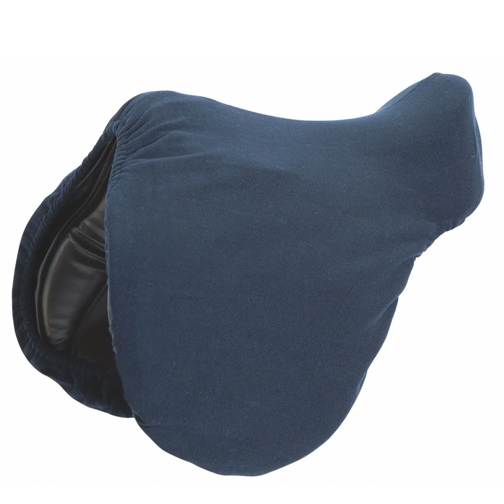 The Shires Fleece Saddle Cover in Navy#Navy