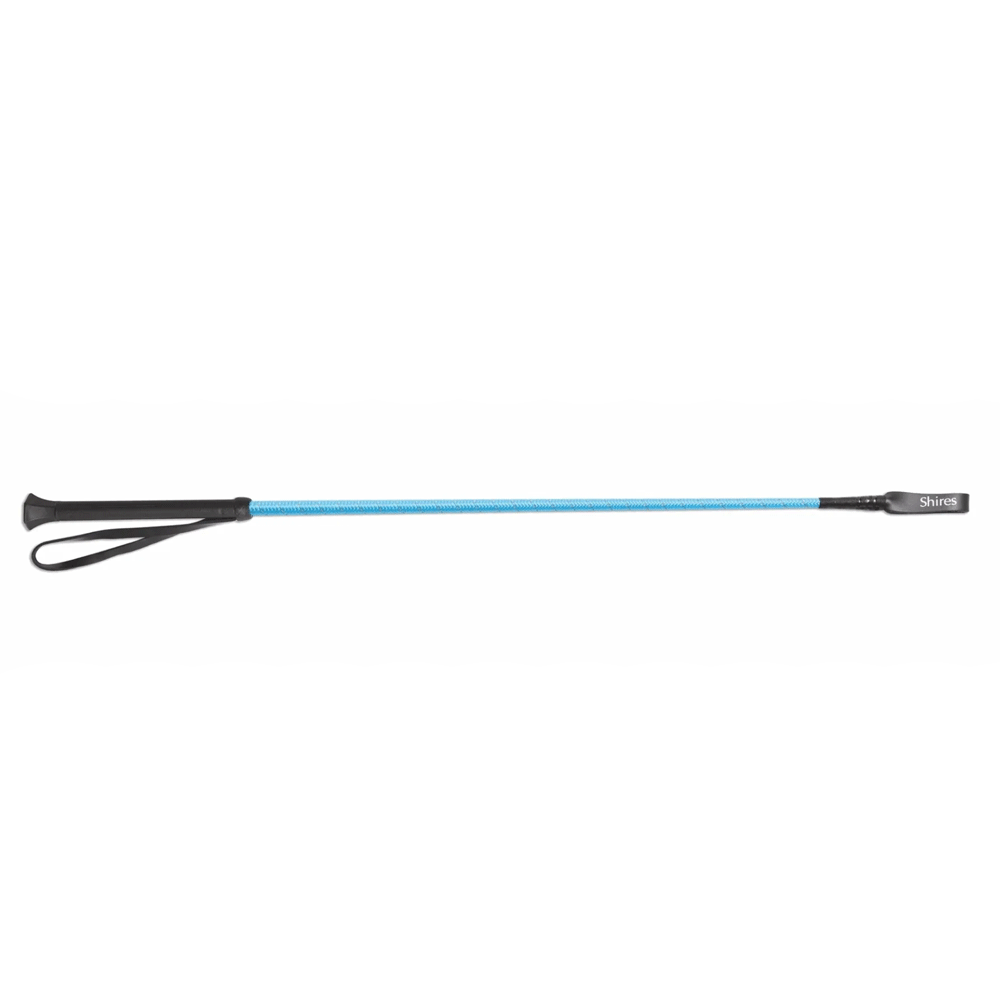 The Shires Reflective Thread Stem Whip in Blue#Blue