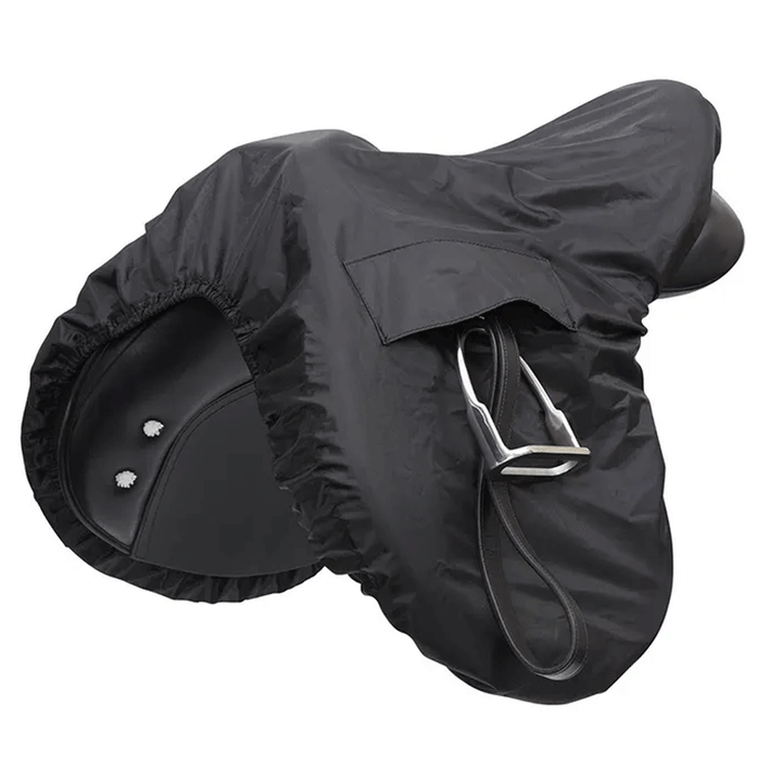 The Shires Waterproof Ride-on Saddle Cover in Black#Black
