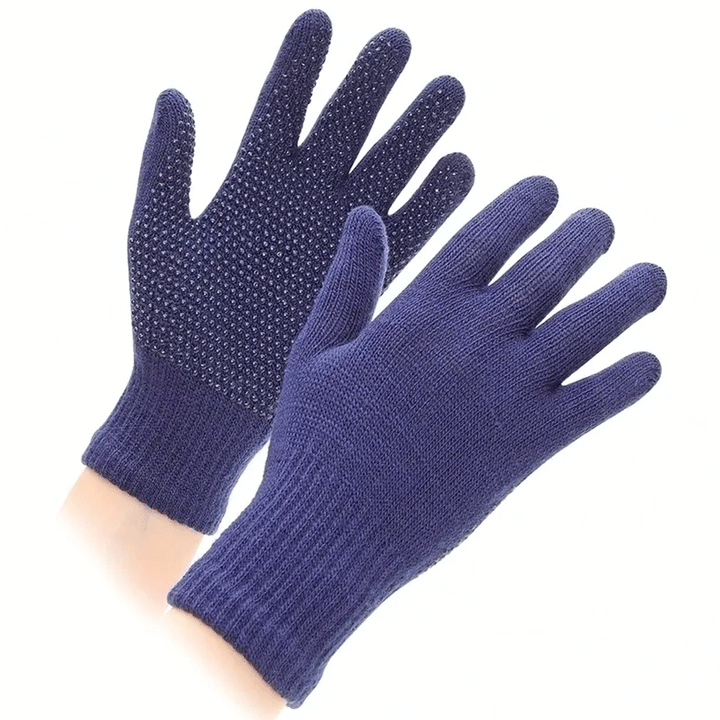 The Shires Adults Suregrip Riding Gloves in Navy#Navy