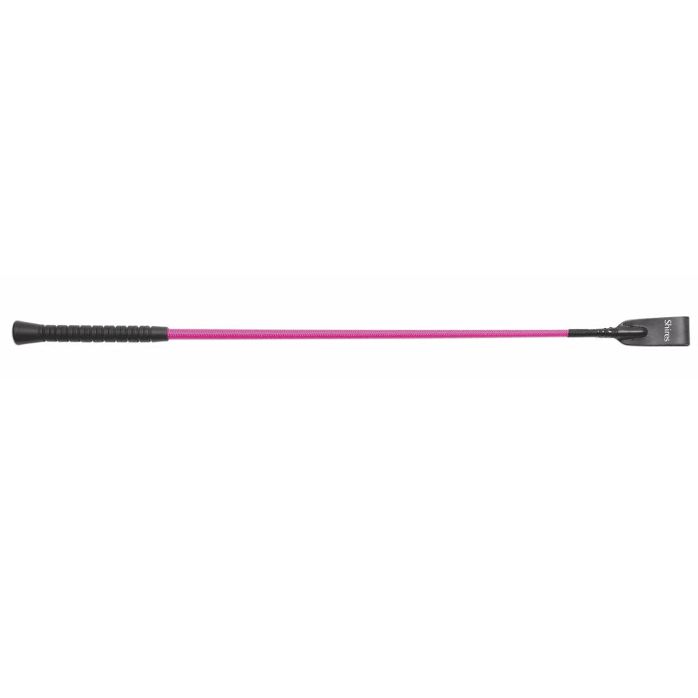 The Shires Plain Stem Whip in Pink#Pink