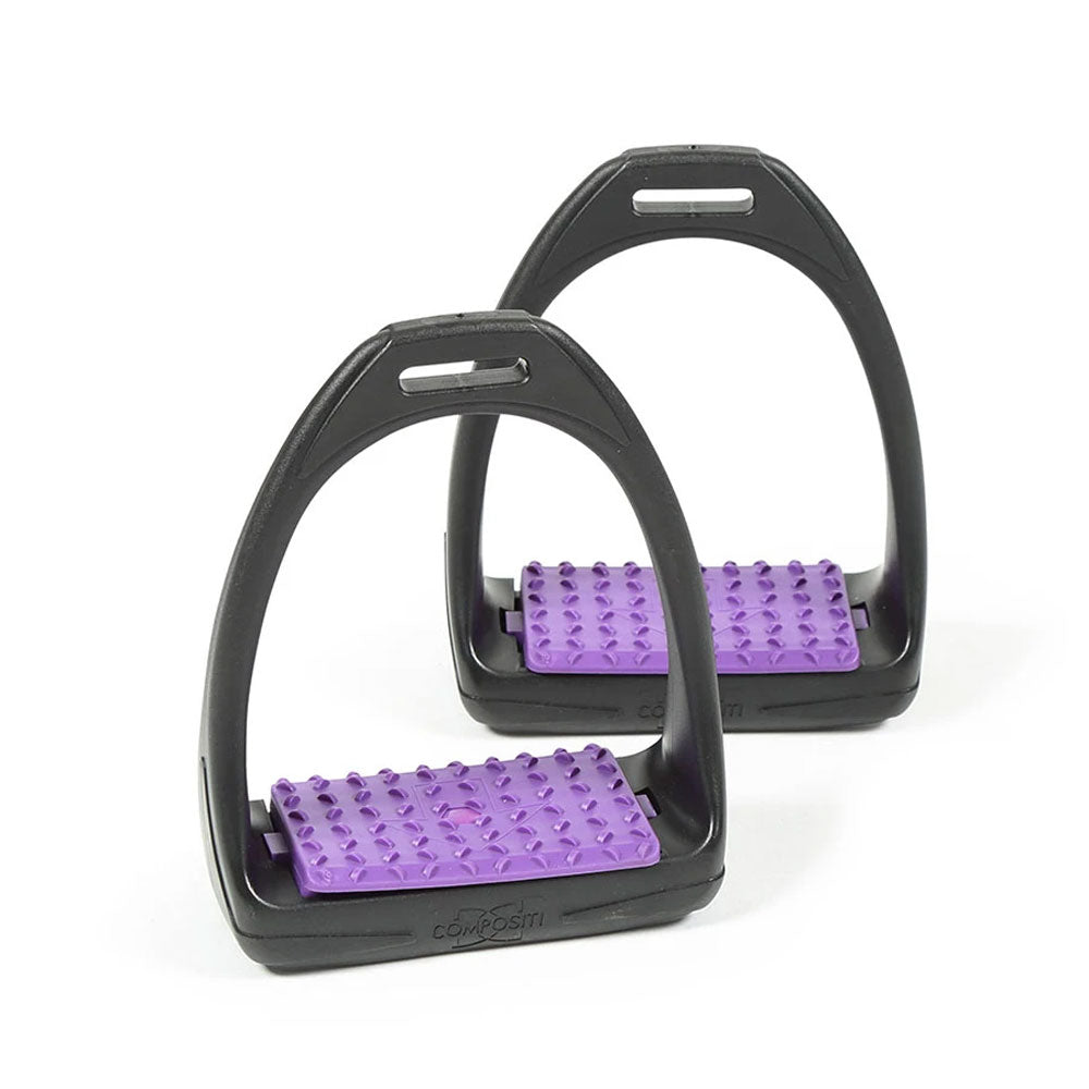 The Shires Childrens Compositi Premium Profile Stirrups in Purple#Purple