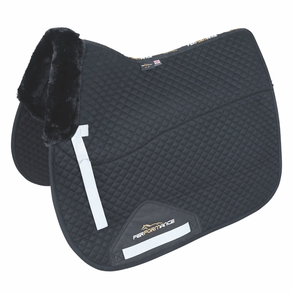 Shires Performance SupaFleece Saddlecloth in Black#Black