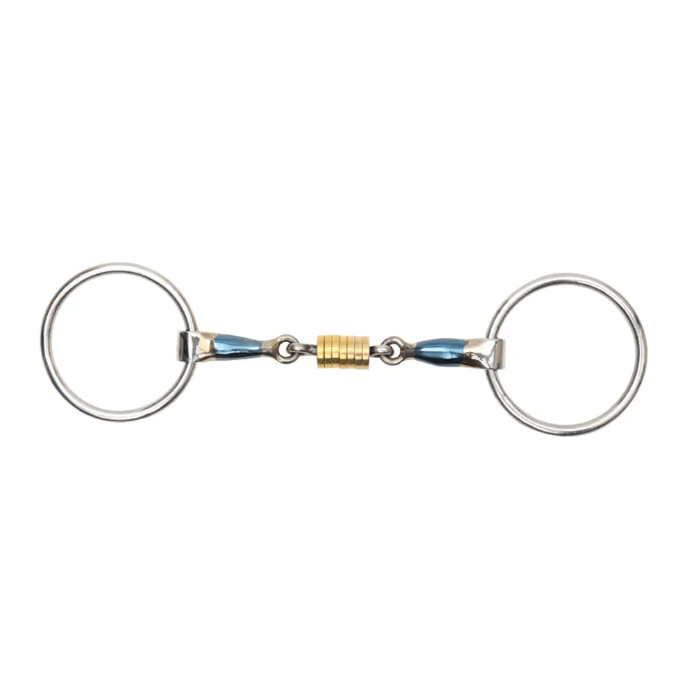 The Shires Blue Sweet Iron Loose Ring with Roller in Blue#Blue