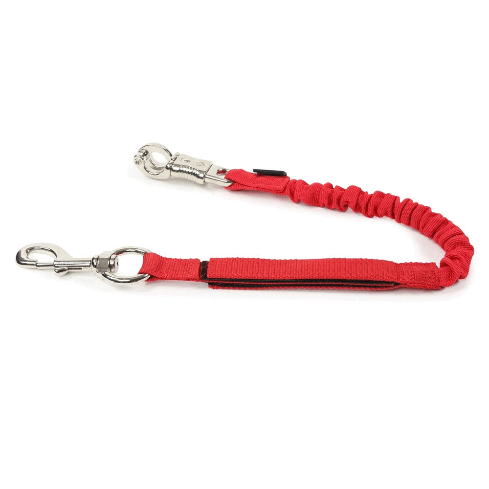 The Shires Bungee Breakaway Trailer Tie in Red#Red