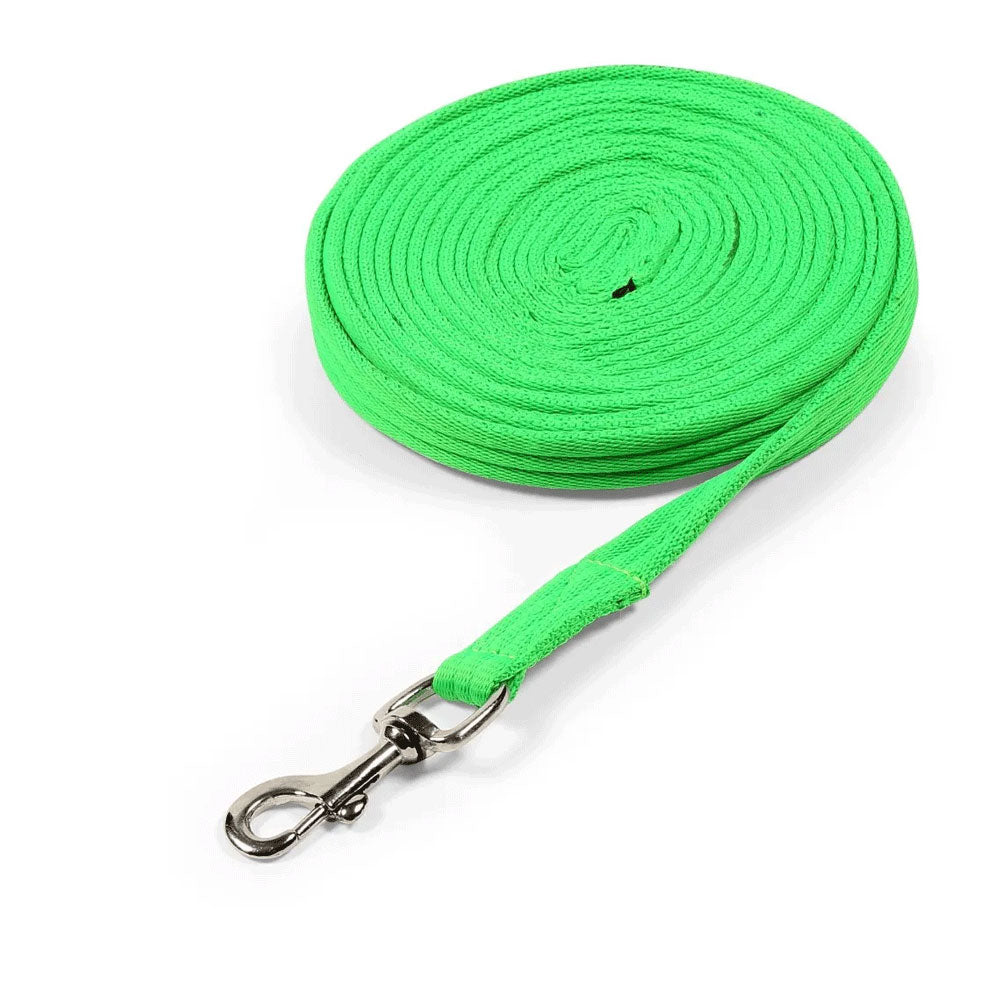 The Shires Cushion Web Lunge Line 8m in Green#Green