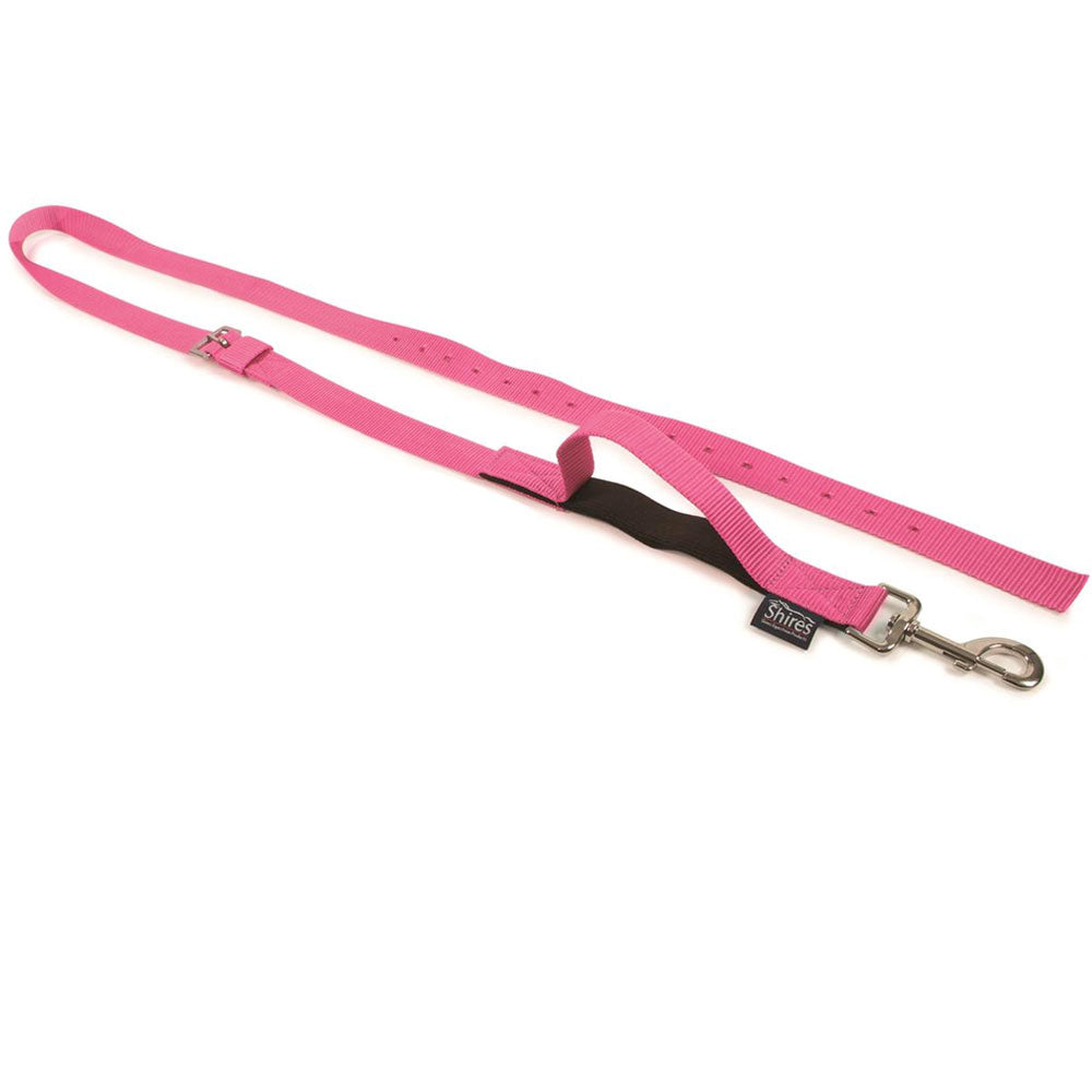 The Shires Nylon Web Side Reins in Pink#Pink