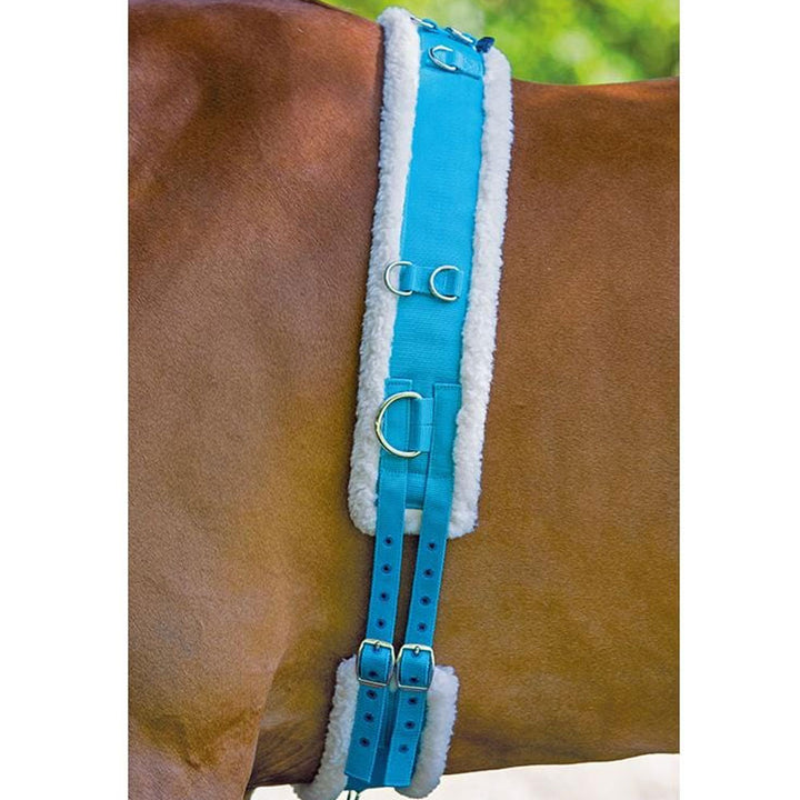 Shires Nylon Roller with Fleece Padding in Blue#Blue