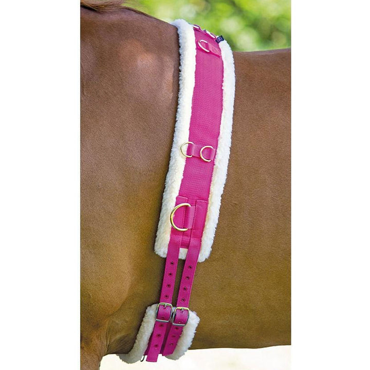 The Shires Nylon Roller with Fleece Padding in Pink#Pink