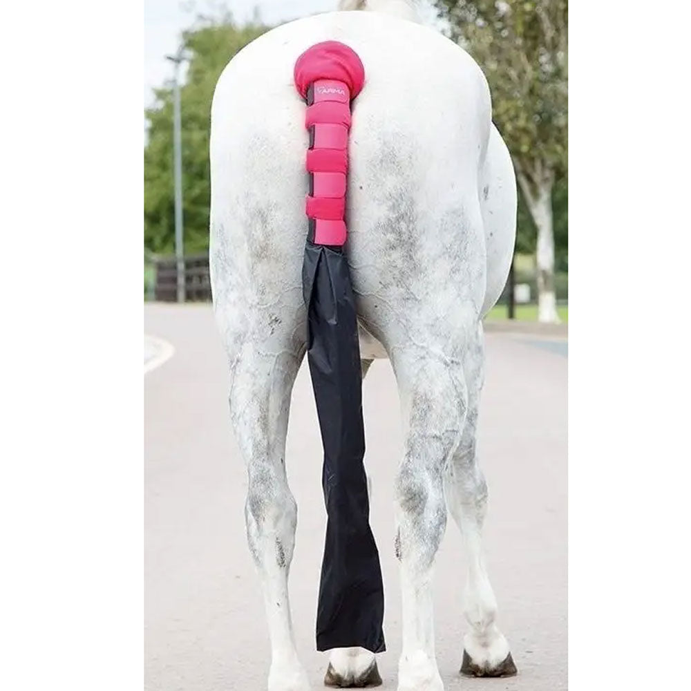 The Shires Arma Padded Tail Guard With Bag in Pink#Pink