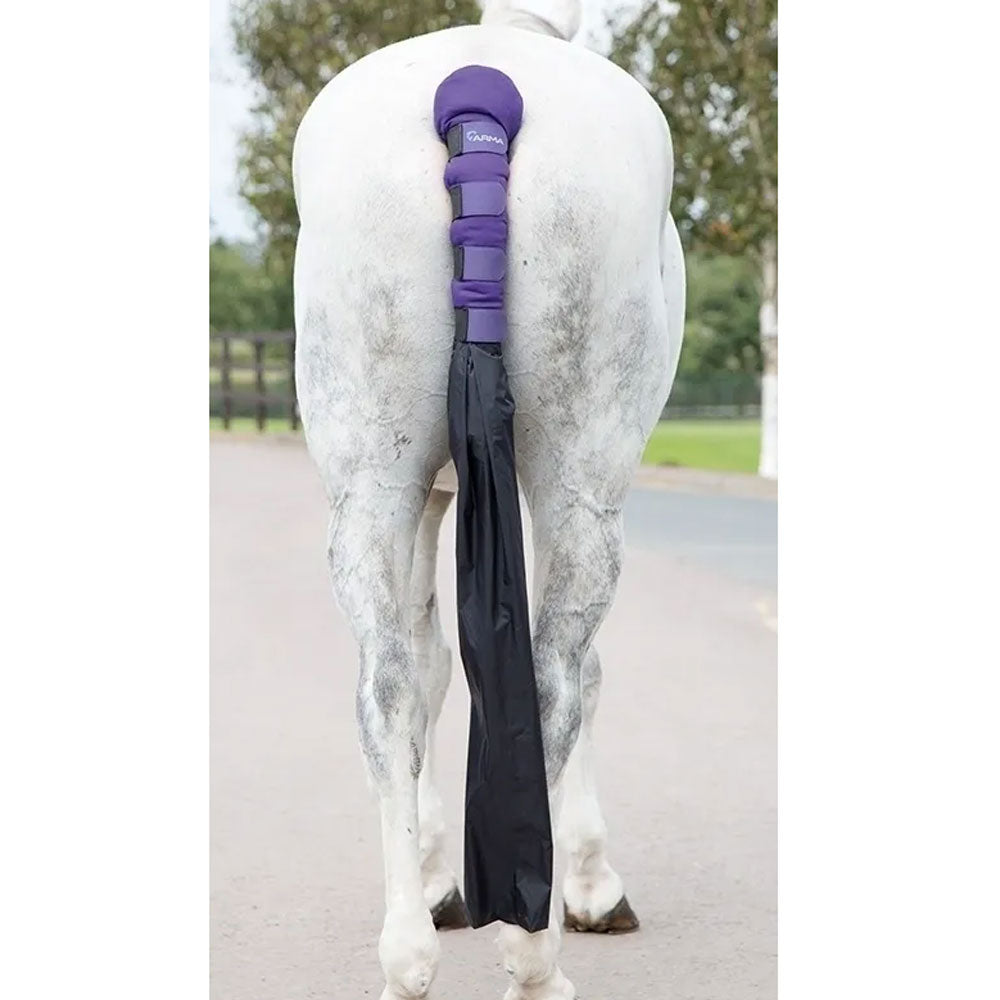The Shires Arma Padded Tail Guard With Bag in Purple#Purple