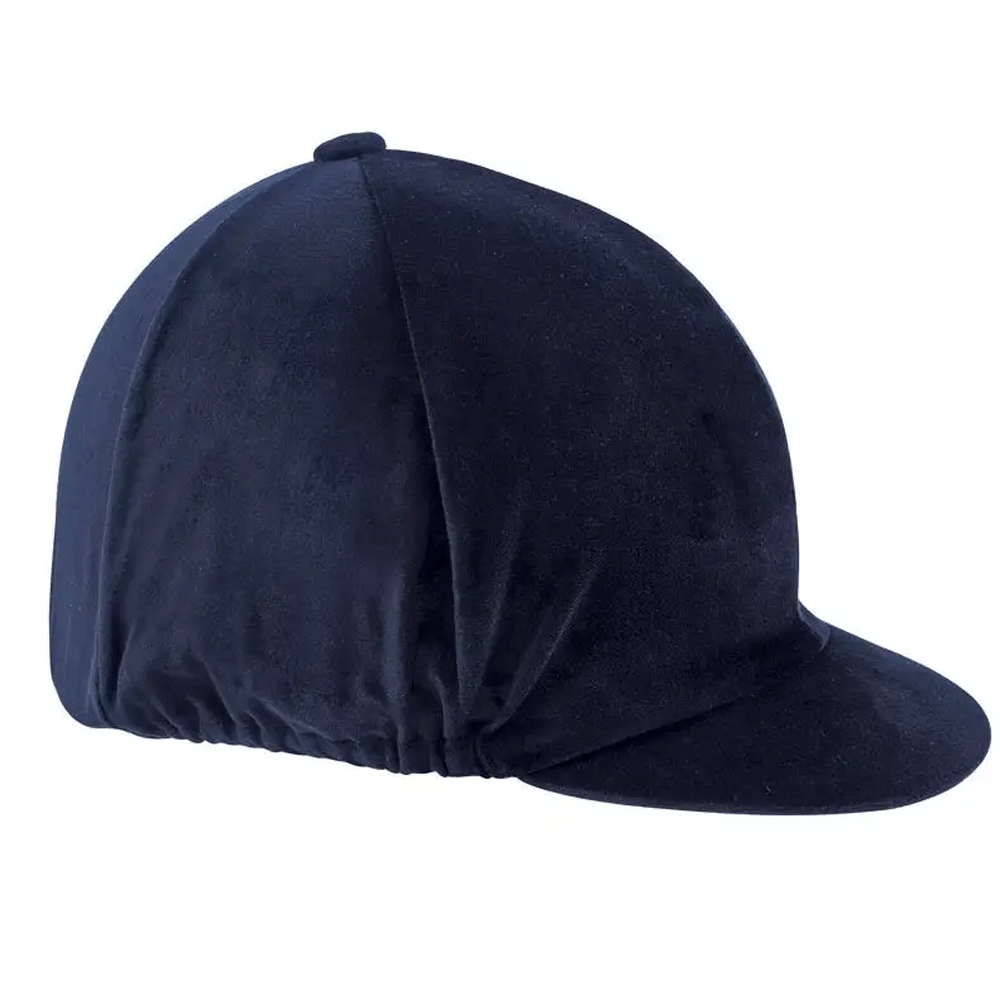 The Shires Velvet Hat Cover in Navy#Navy