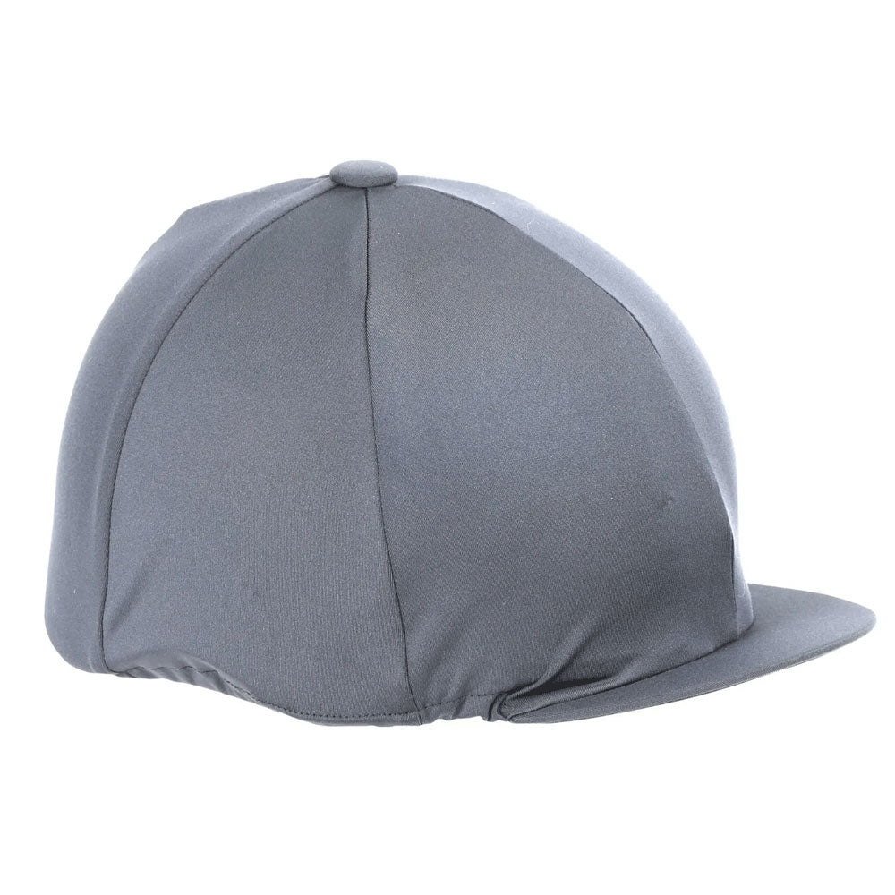 The Shires Hat Cover Synthetic Stretch in Dark Grey#Dark Grey