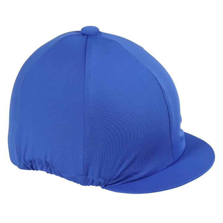 The Shires Hat Cover Synthetic Stretch in Royal Blue#Royal Blue