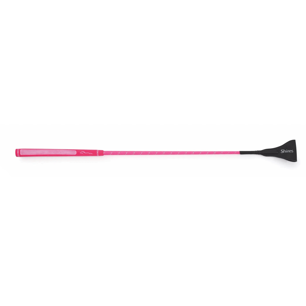 The Shires Rainbow General Purpose Whip in Pink#Pink