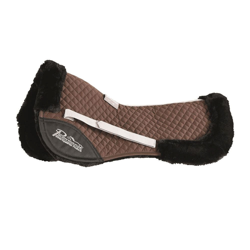 The Shires Performance Half Pad in Brown#Brown
