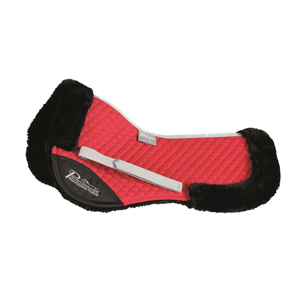 The Shires Performance Half Pad in Red#Red