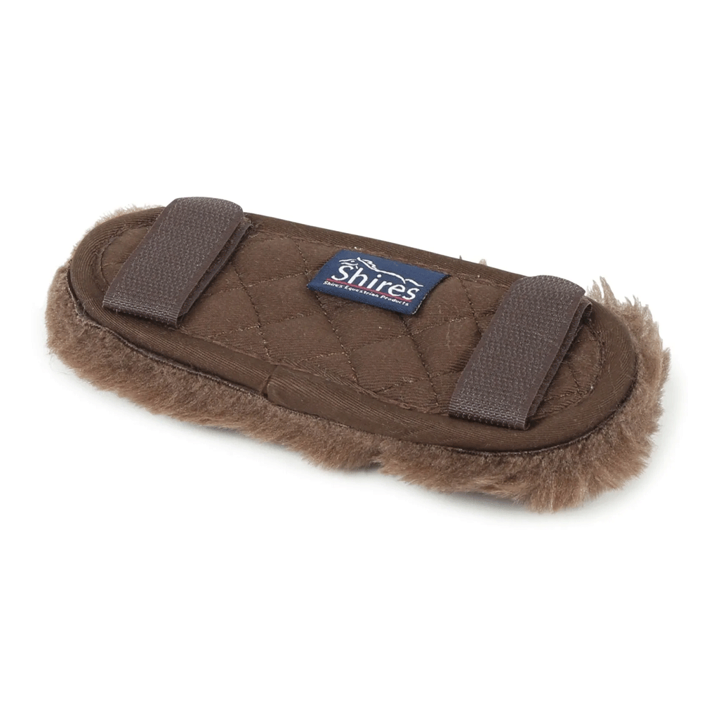 The Shires Performance SupaFleece Chin Guard in Brown#Brown