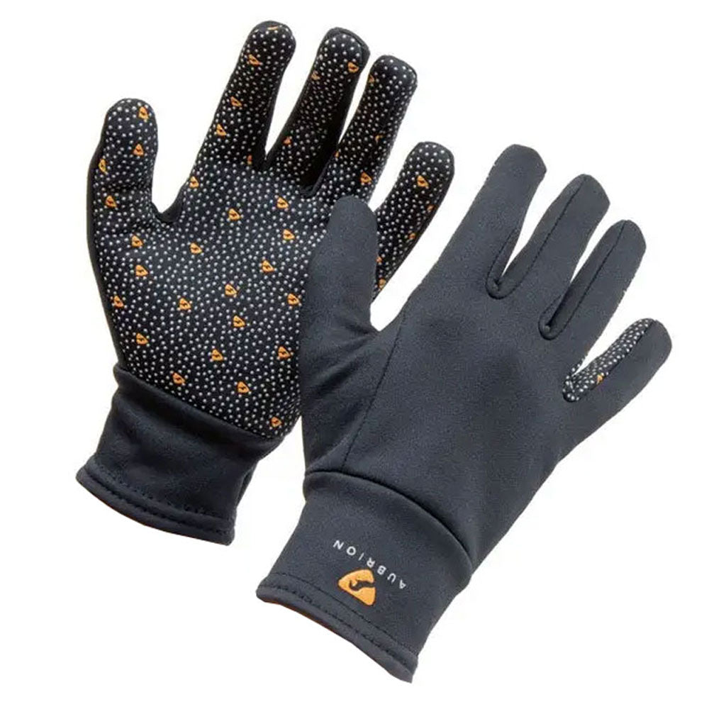 The Aubrion Ladies Patterson Winter Riding Gloves in Black#Black