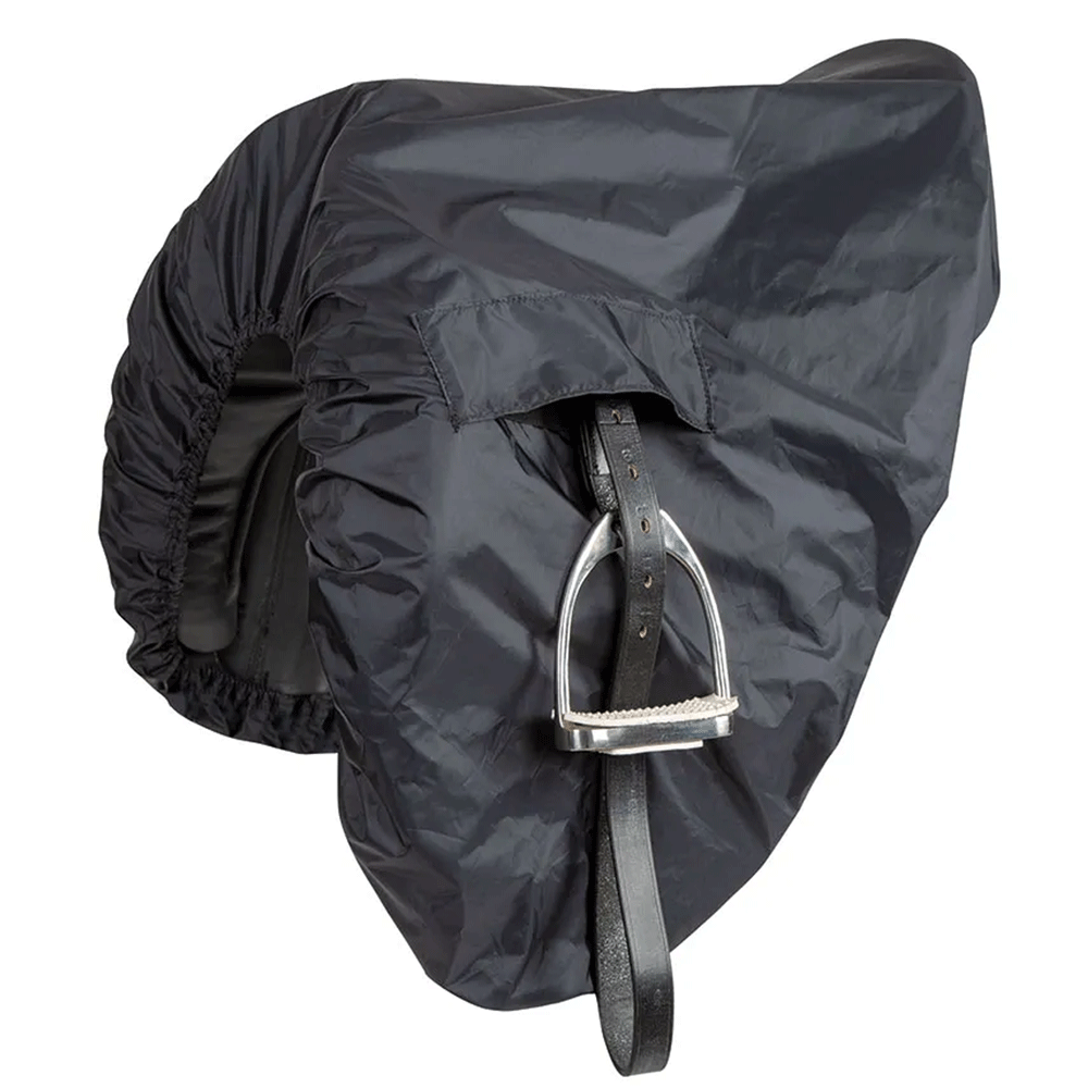 The Shires Waterproof Dressage Saddle Cover in Black#Black