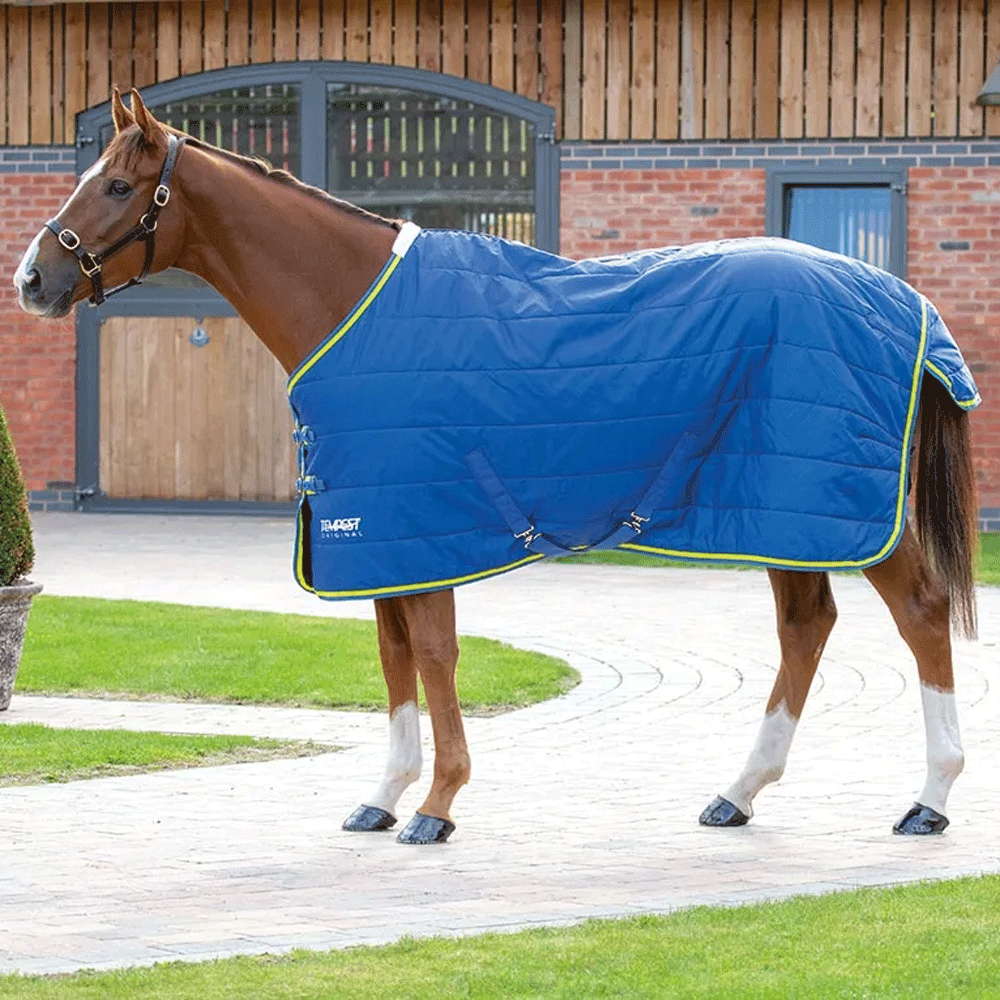 The Shires Tempest 100g Standard Stable Rug in Blue#Blue