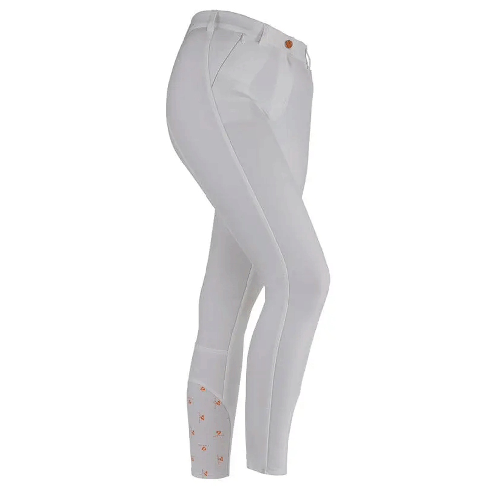 The Aubrion Ladies Chapman Breeches in White#White