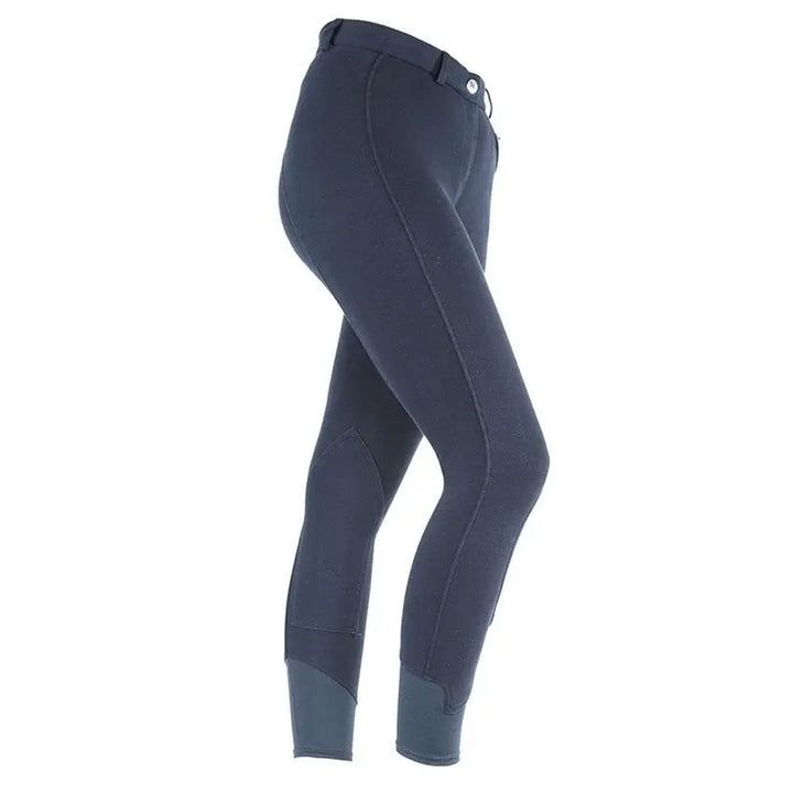 The Shires Ladies Saddlehugger Breeches in Black#Black