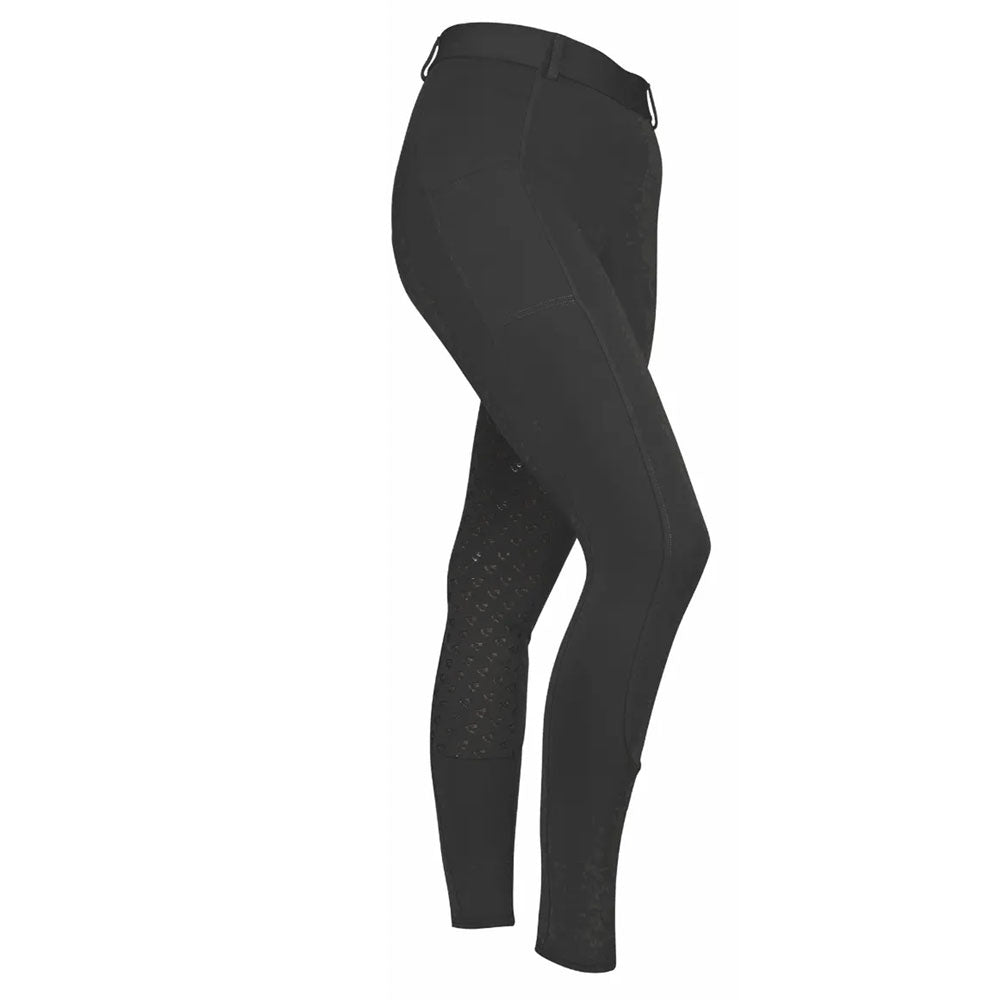 The Aubrion Ladies Albany Full Seat Riding Tights in Black#Black
