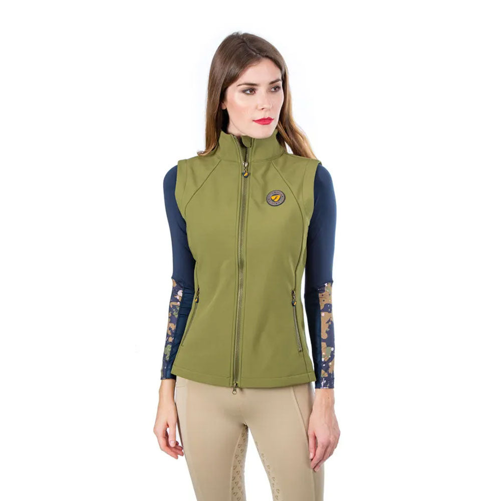 The Aubrion Ealing Softshell Gilet in Green#Green