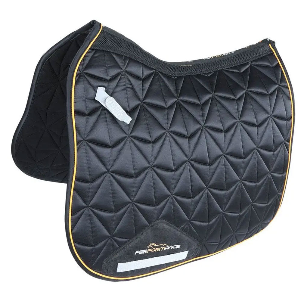 The Shires Performance Luxe Saddlecloth in Black#Black