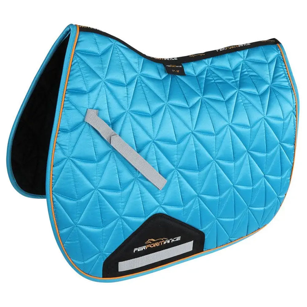 Shires Performance Luxe Saddlecloth in Blue#Blue
