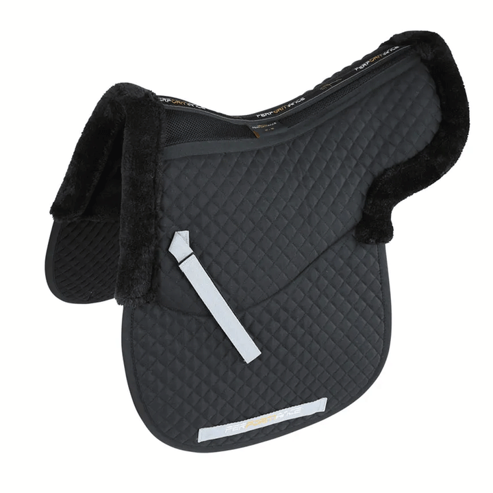 The Shires Performance Half Lined Numnah in Black#Black