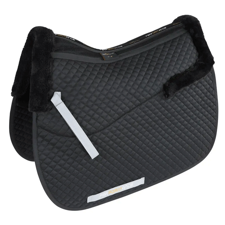 The Shires Performance Half Lined Saddlecloth in Black#Black