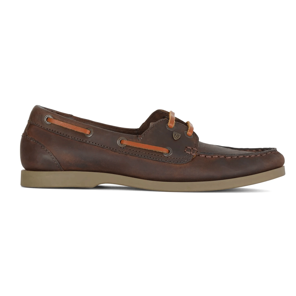 The Moretta Ladies Avisa Deck Shoes in Brown#Brown