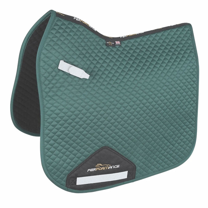 The Shires Performance Dressage Saddlecloth in Green#Green