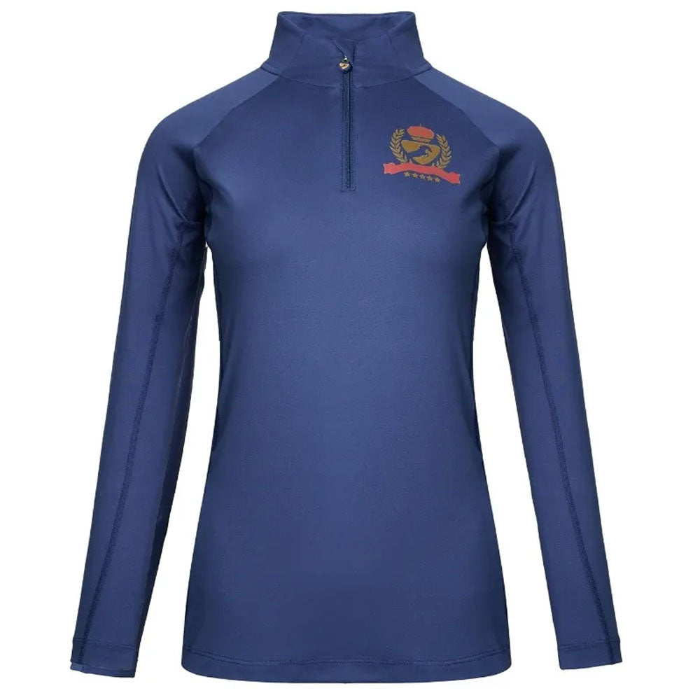 The Aubrion Team Long Sleeve Baselayer in Navy#Navy