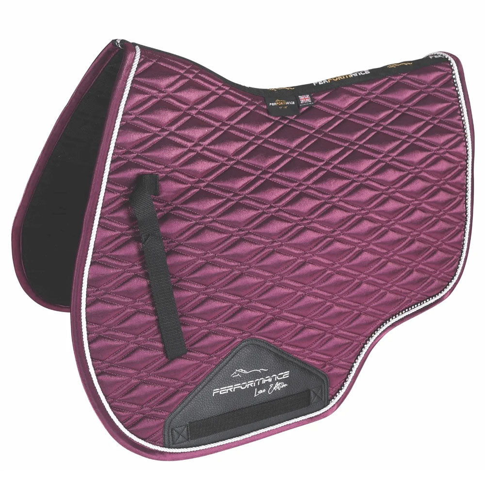 The Shires Euro Cut Luxe Saddlecloth in Plum#Plum