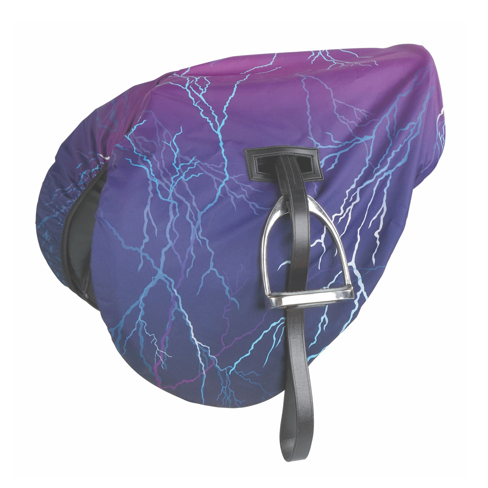 The Shires Waterproof Ride-on Saddle Cover in Purple#Purple