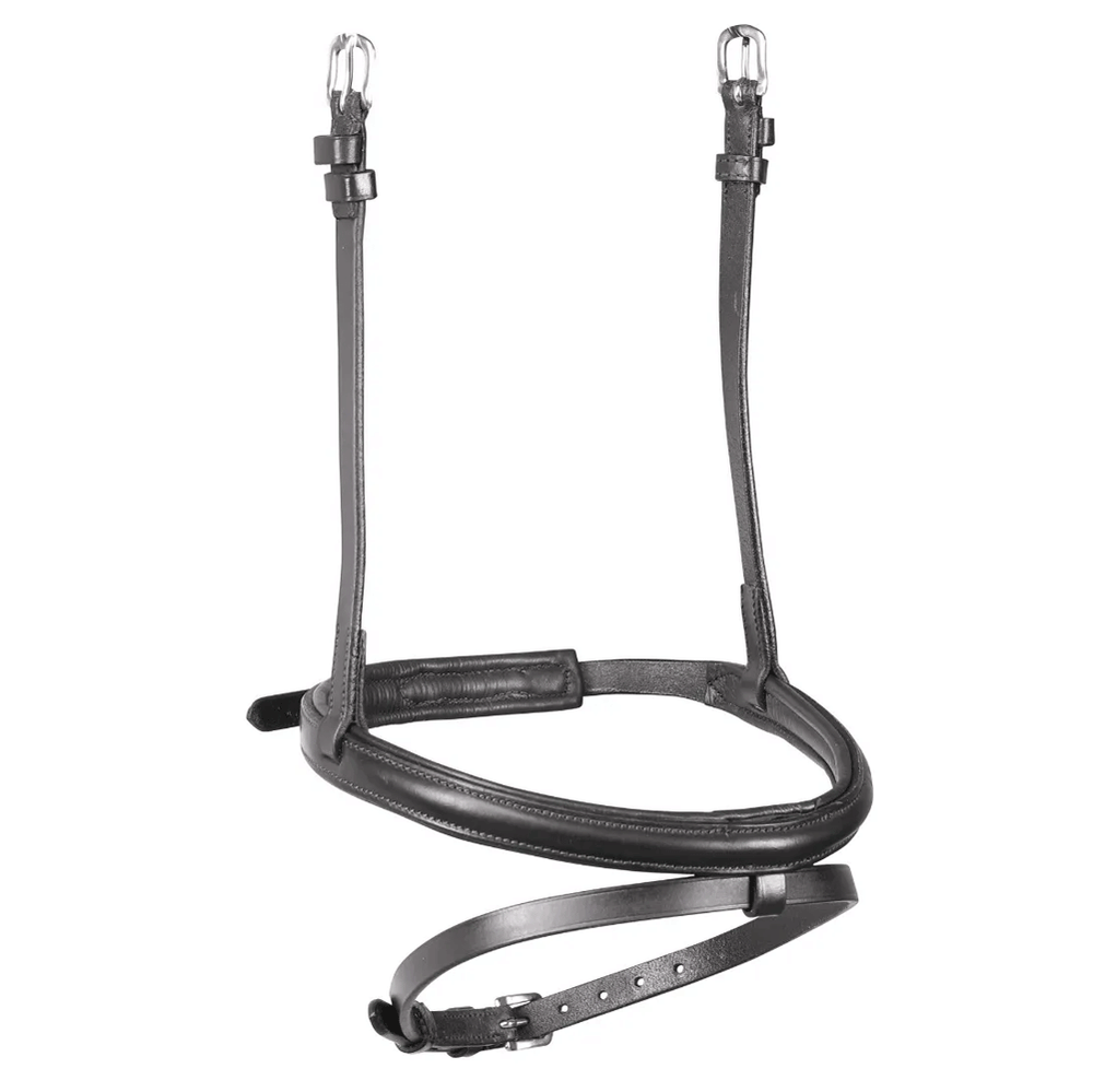 The Shires Velociti Padded Raised Flash Noseband in Black#Black