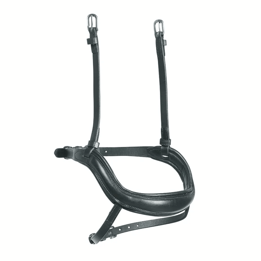 The Shires Velociti Ergonomic Flash Noseband in Black#Black