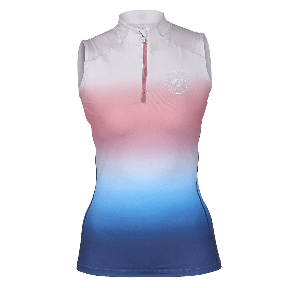 The Aubrion Ladies Wesbourne Sleeveless Baselayer in Multi-Coloured#Multi-Coloured