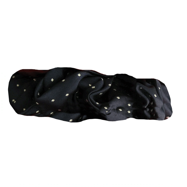 The Equetech Hair Scrunchie Pin Spot in Navy#Navy