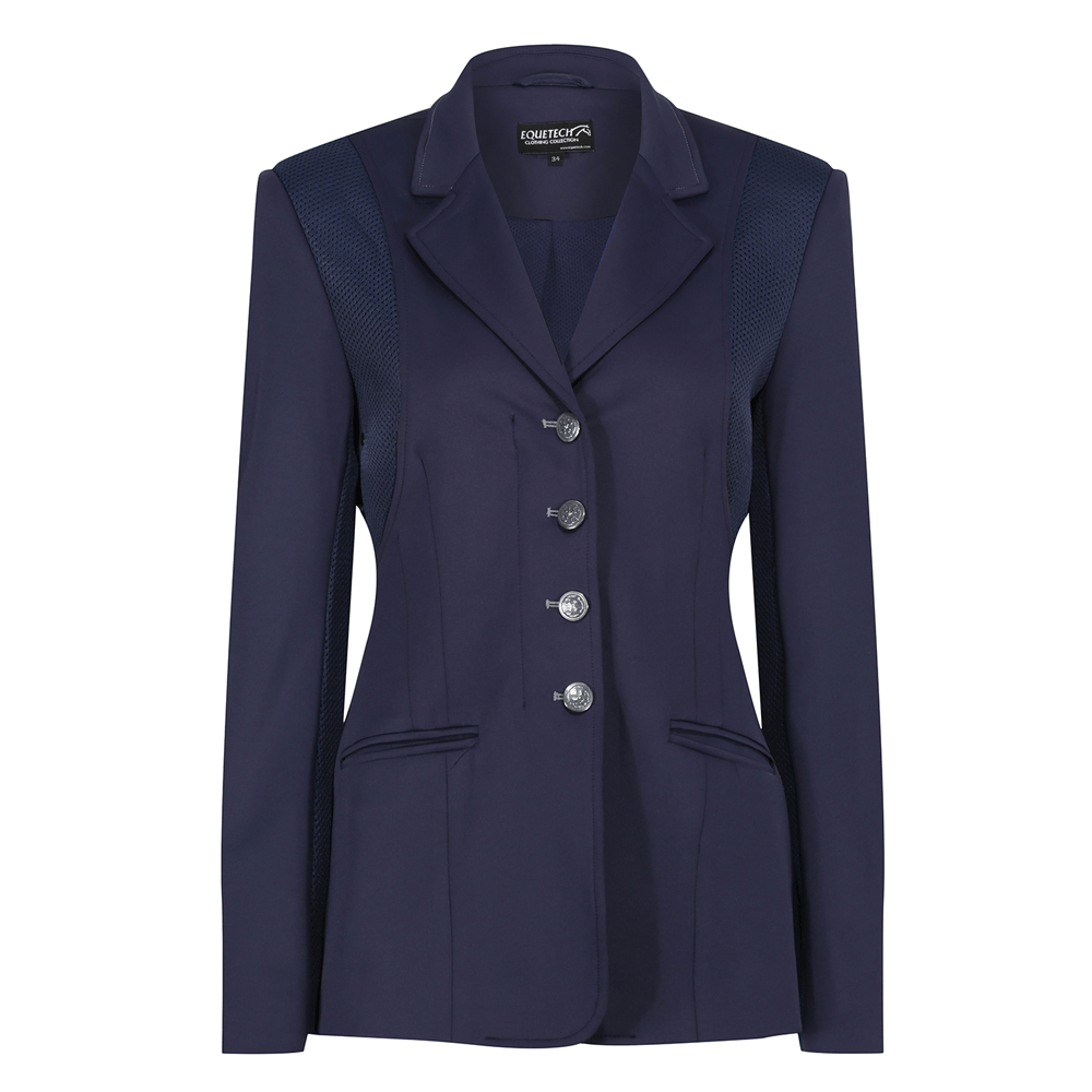The Equetech Ladies Venti Jersey Competition Jacket in Navy#Navy