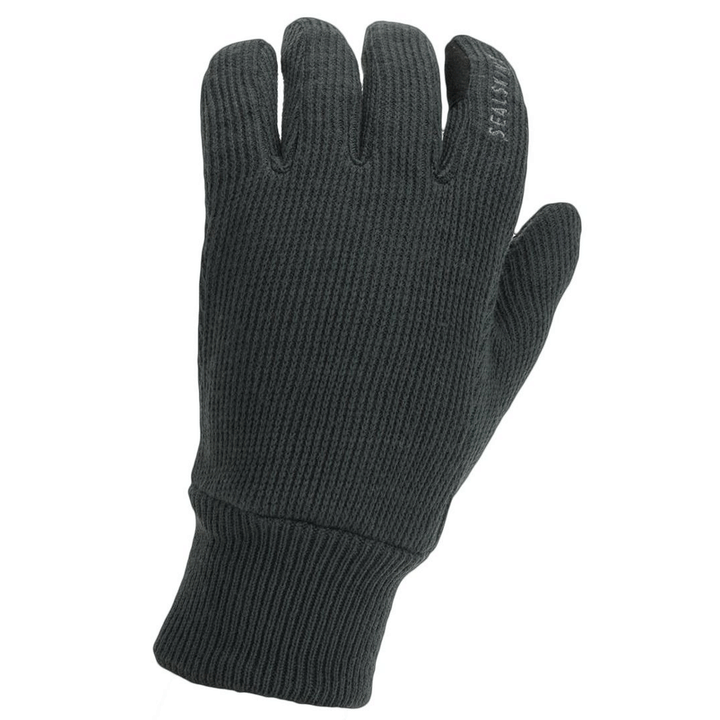 The Sealskinz Windproof All Weather Knitted Glove in Grey#Grey