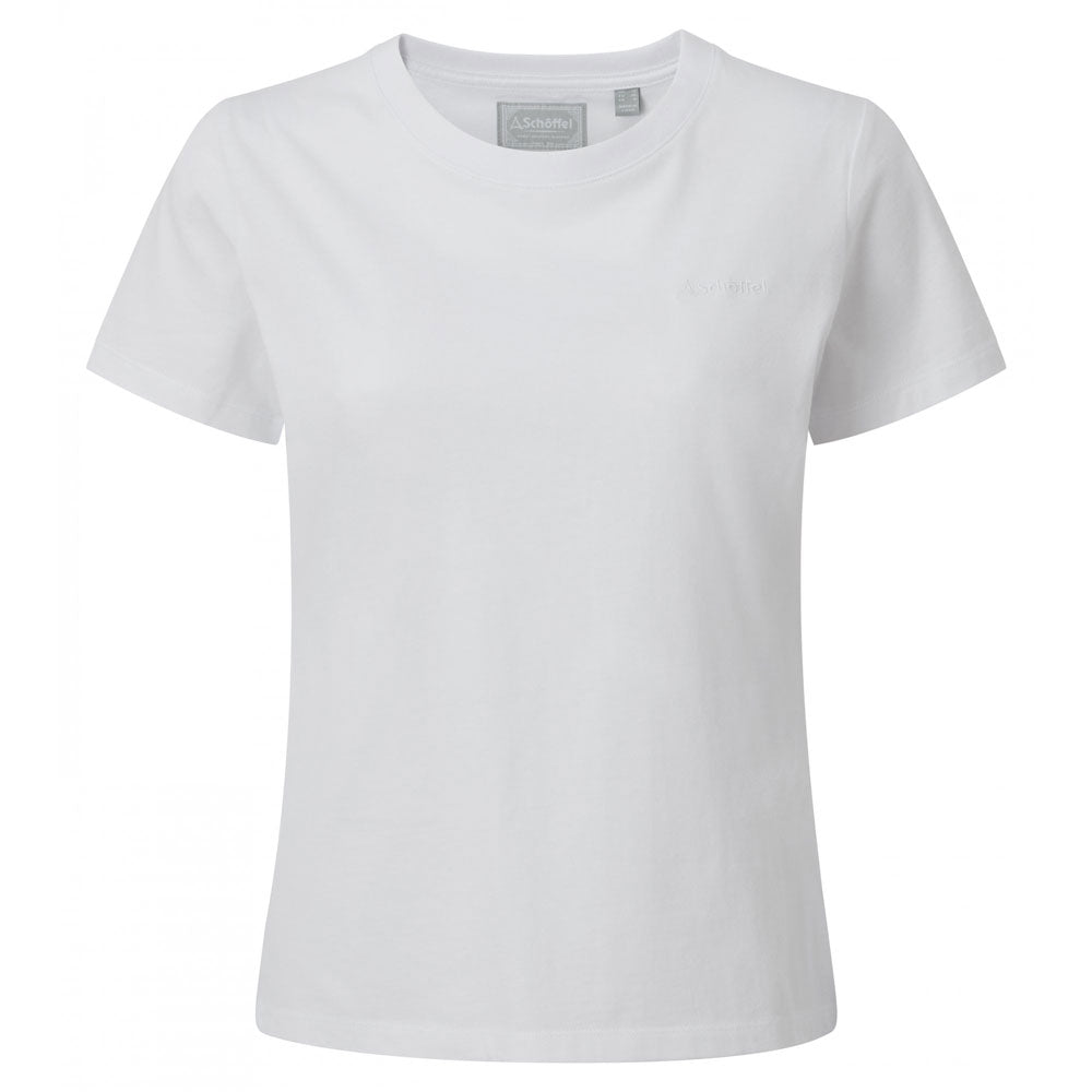 The Schoffel Ladies Tresco T Shirt in White#White