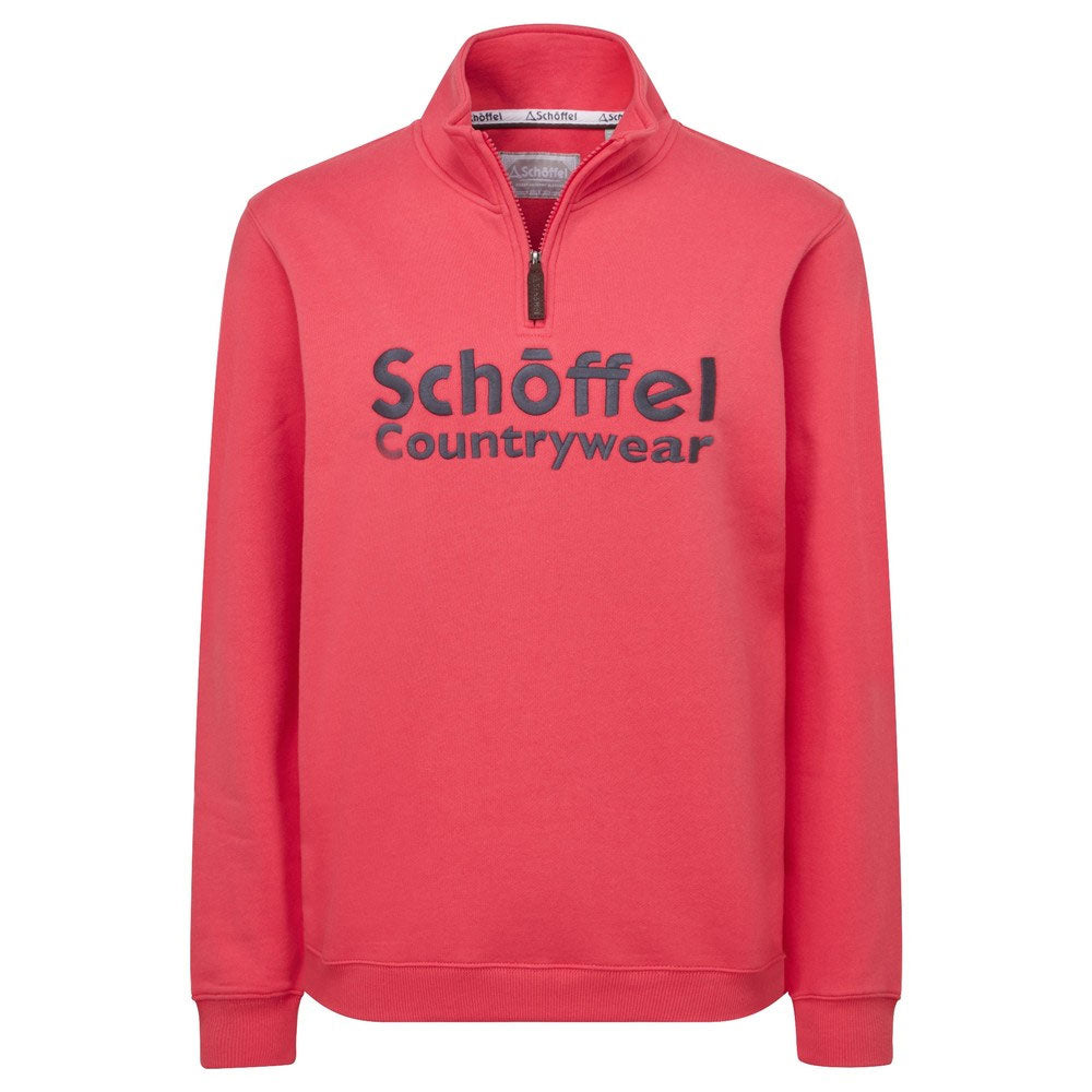 Schoffel Ladies St Issey Sweatshirt in Pomegranate#Pomegranate