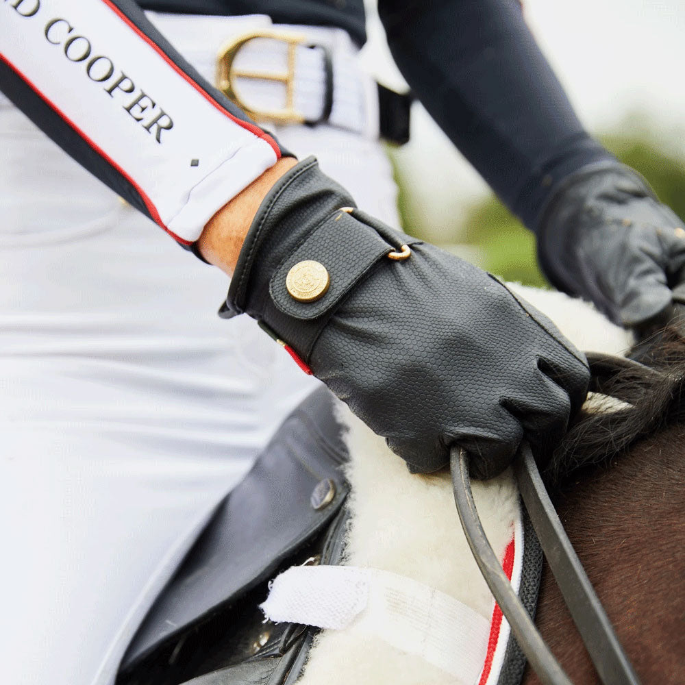 The Holland Cooper Ladies Riding Gloves in Navy#Navy